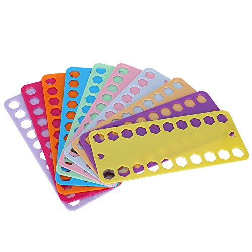 NDNCZDHC 20 Stück Kreuz stich Threads Organizer, 20 Positionen Farbe Kunststoff Stickerei Zahnseide Halter, Stickerei Zubehör von NDNCZDHC