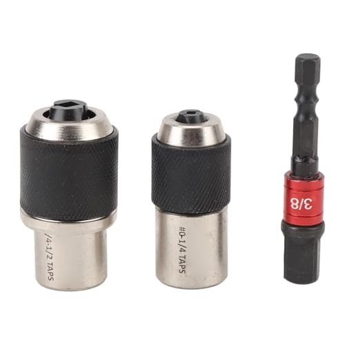 NDNCZDHC 3 PCS TAP -Extraktor -Set, einstellbarer Kiefer, 3/8 -Zoll -Quadratantrieb mit Adapter -Tap -Socket -Adapter -Set für schmale Workshops von NDNCZDHC