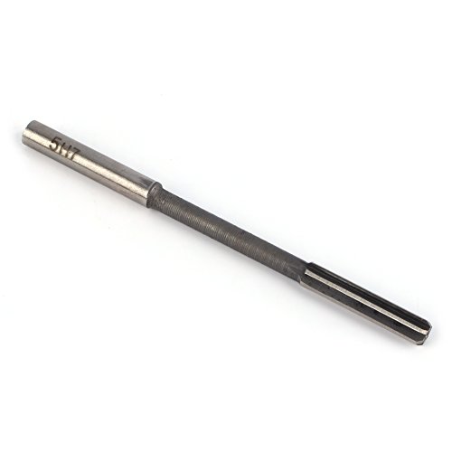 NDNCZDHC 5mm Chucking Reamer, H7 HSS Lathe Machine Reamer Straight Shank Milling Cutting Tool for Stainless Steel Metal Hole von NDNCZDHC