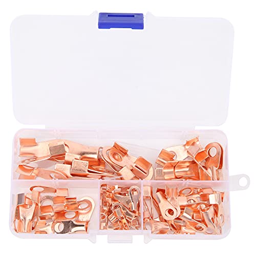 NDNCZDHC 80 Stück Kupfer ring Terminals, offene Hülse Draht Crimp Kupfer Ring Lugs Terminal Connector OT 3A 10A 20A 60A NDNCZDHC 80 Stück Kupfer ring Terminals, offene Hülse Draht Crimp Kupfer Ring Lugs Terminal Connector OT 3A 10A 20A 60A von NDNCZDHC