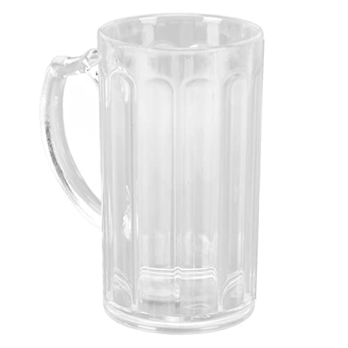 NDNCZDHC BY-1788 Glas-Bierkrug, 500 Ml, Bierglaskrug Mit Griff, Klare Glaskrüge, Großes Fassungsvermögen, Trinkglas Für Bier, Milchgetränke von NDNCZDHC