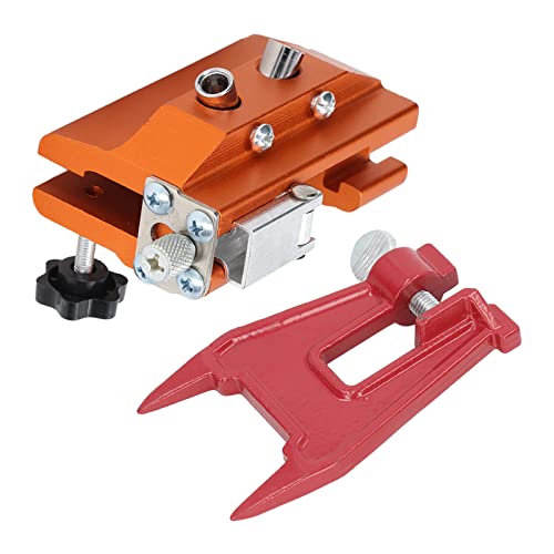 NDNCZDHC Chainsaw Spitzer -Werkzeugkit, Handkurbel tragbare Aluminiumlegierung kreisförmiger Sägeblattschärfer mit Führungshalterung von NDNCZDHC