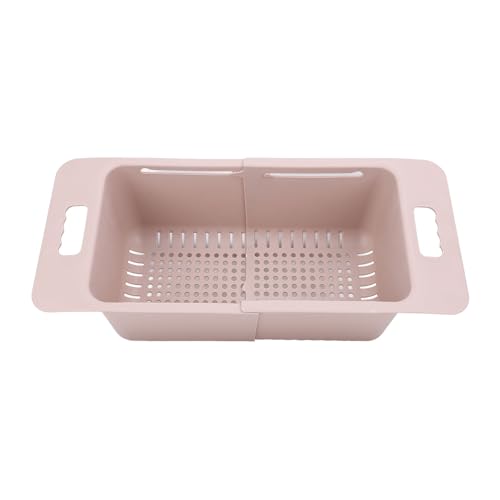 NDNCZDHC Erweiterbarer Gefrierkorb für Küchenspüle, Ladung 15-25 kg, PP-Einstellbarer Gefrierschrank Organizer mit Griff (Rosenate) von NDNCZDHC