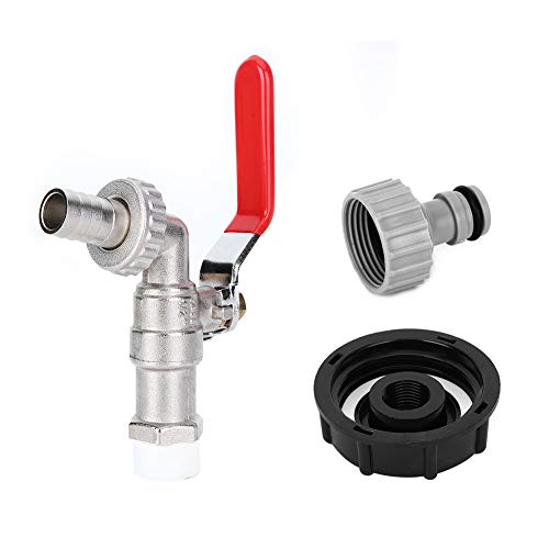 NDNCZDHC IBC -Totentasche -Schlauchadapter, IBC -Tankadapter -Gartenwasser -Tap -Schlauchkappenanschlussanschluss Teile mit G1/2 -Zoll -Messingarmatur von NDNCZDHC