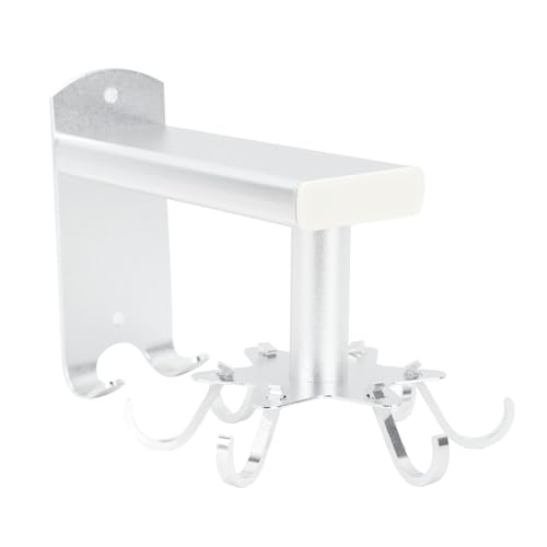 NDNCZDHC Küchenutensilienbügel mit 6 Haken, 360 ° rotierende Küchenhaken, Aluminium -Utensilien -Hang -Rack für Werkzeuge Handtuchmesser (Splitter) von NDNCZDHC