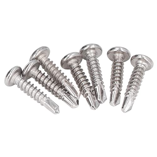 NDNCZDHC M4.2x19 Selbstschneidende Schrauben, 100 Stück Selbstbohrende Schrauben für Metall, Rundkopf Selbstschneidende Edelstahlschrauben NDNCZDHC M4.2x19 Selbstschneidende Schrauben, 100 Stück Selbstbohrende Schrauben für Metall, Rundkopf Selbstschneidende Edelstahlschrauben von NDNCZDHC