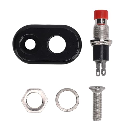NDNCZDHC Motorcycle Handlebar Engine Stop Start Lever KillSwitch Universal Ignition Speaker Lighting Control Switch for ATV UTV Dirt Bike (Circular Button Switch) von NDNCZDHC