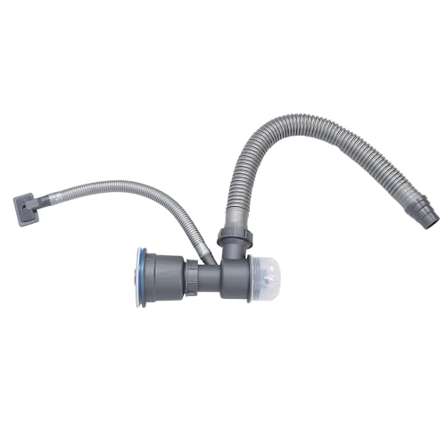 NDNCZDHC Single Küchenspüle Schlauchabflusskit, flexibler Waschbecken -Entwässer -Rohr -Set, erweiterbares Sanitär Kit von NDNCZDHC