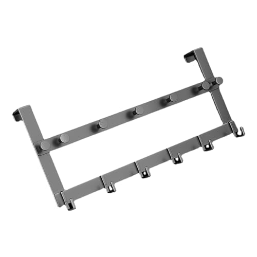 NDNCZDHC Türhaken aus Metall, zweilagige, multifunktionale Haken zum Aufhängen an der Hintertür für Handtücher, Mäntel und Badezimmerzubehör NDNCZDHC Türhaken aus Metall, zweilagige, multifunktionale Haken zum Aufhängen an der Hintertür für Handtücher, Mäntel und Badezimmerzubehör von NDNCZDHC