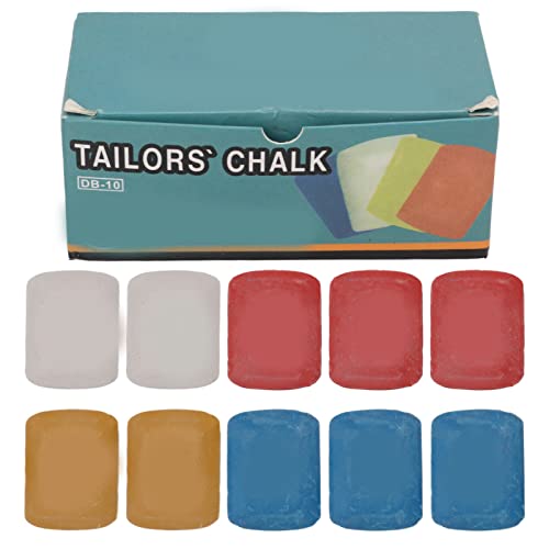 Ndnczdhc 10pcs Schneiderkreide für Stoff, 4 Farben Waschbares Nähstoff, Stoffkreide zum Anpassung von Schneidstoff DIY -Handwerk von NDNCZDHC