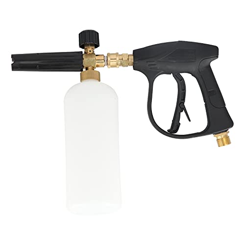 Ndnczdhc 1l Kapazität Handpumpenschaum -Sprühgerät, 10 m Sprühabstand M22X1.5 mm, 5pcs Verschiedene Düsenspitzen Pumpenschaumsprühgerät von NDNCZDHC