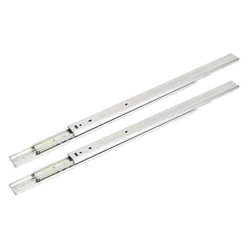 Ndnczdhc 2 Stcs Side Mount Cabinet Rails, 200 mm / 7,87 Zoll Länge nicht abnehmbarer Doppelschichtkugellebärchen schwere Schubladen Objektträger von NDNCZDHC
