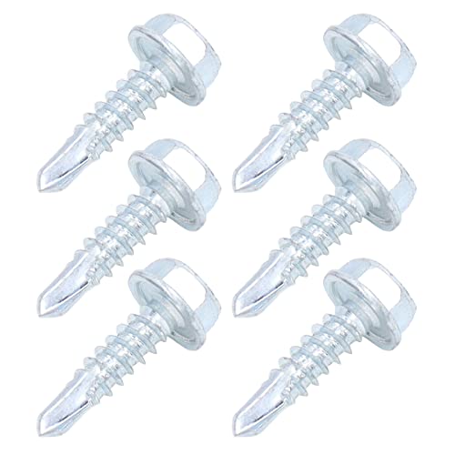 Ndnczdhc 250pcs Trockenbau Selbstbohrung, Self -Klopfschrauben für Metall mit Zinkplattkohlenstoffstahl, M4.8x19 Selbstbohrschrauben -Sortiment -Kit von NDNCZDHC