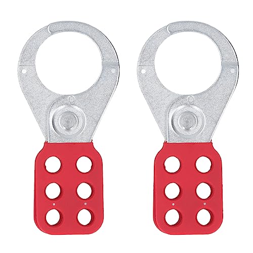 Ndnczdhc 2pcs Lockout Tagout HaSP, 6 Loch, 1,5 Zoll Innendurchmesser -Lockout -Tagout -Sperrungen für mehrere Management -Manpen - Proof - Proof von NDNCZDHC