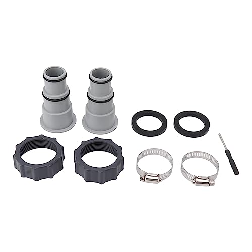 Ndnczdhc 2pcs Pool Schlauchadapter mit Kragen und Klammer, Plastikpoolschlauch -Adapter -Austausch für Anpassungs -ARU -Gewindeverbindungspumpe Ndnczdhc 2pcs Pool Schlauchadapter mit Kragen und Klammer, Plastikpoolschlauch -Adapter -Austausch für Anpassungs -ARU -Gewindeverbindungspumpe von NDNCZDHC