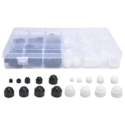 Ndnczdhc 300pcs Schraubenkappe Cover, M4 M5 M6 M8 M10 M12 6 Größen Hex -Muttern und Schrauben schwarz und weiß Ndnczdhc 300pcs Schraubenkappe Cover, M4 M5 M6 M8 M10 M12 6 Größen Hex -Muttern und Schrauben schwarz und weiß von NDNCZDHC