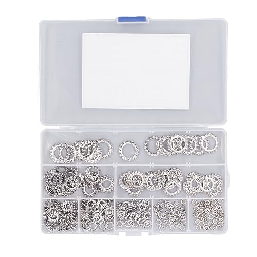 Ndnczdhc 300pcs externe Multi -Tooth -Waschmaschinen, Edelstahlverriegelungsscheiben -Sortiment -Kit, M2,5 bis M12 8 Typen Externe Zahnsternwaschmaschinen Ndnczdhc 300pcs externe Multi -Tooth -Waschmaschinen, Edelstahlverriegelungsscheiben -Sortiment -Kit, M2,5 bis M12 8 Typen Externe Zahnsternwaschmaschinen von NDNCZDHC
