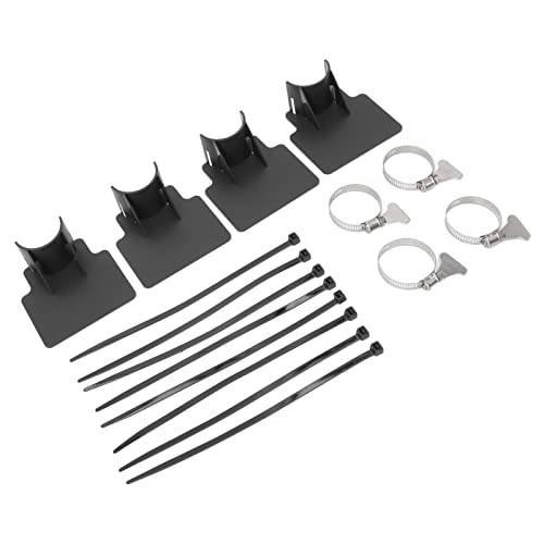 Ndnczdhc 4 Sets Swimmingpool -Rohrhalter mit Metallklemme, verhindern Sie das Rohrrutschen, ABS -Schlauchklemme für den oberirdischen Schwimmbad (Schwarz) von NDNCZDHC