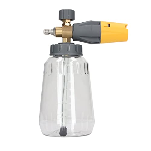 Ndnczdhc 4000psi Handheldpumpe Sprühgerät, 1L -Kapazität 1 / 4in NPT Schwanzschnittstelle Rotatable Düsenpumpe Sprühflasche (Gelb) von NDNCZDHC