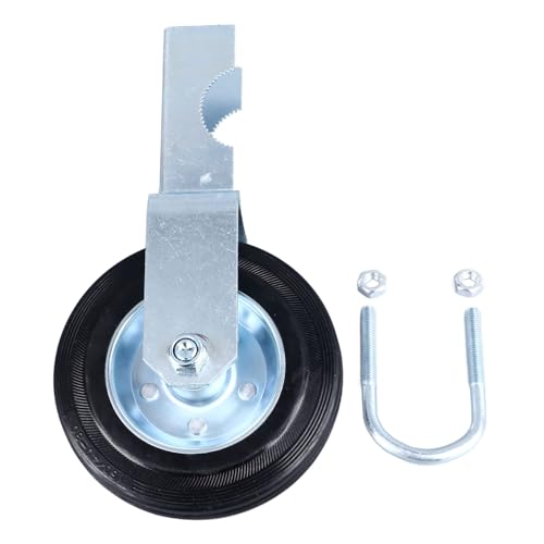 Ndnczdhc 6 Zoll Tor Caster, 500 lbs Maximal Lastmetall mit einstellbarer U -Bolzen, trägt Hochleistungsketten -Gliedzaunzauntorrad für 1 5/8 bis 2 Zoll rundes Rohr von NDNCZDHC