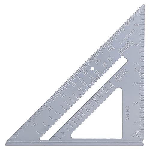 Ndnczdhc Triangle Square Lineal, Aluminiumlegierung 7in 45/90 Grad verdickte Messwerkzeuge für Handwerksholzbearbeitung von NDNCZDHC
