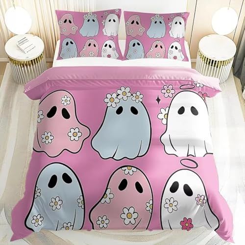 NDXRWDZR Bettwäsche 200x220 Rosa Geist Bettwäsche-Set mit Reißverschluss Schließung für Erwachsene Kinder Weicher Atmungsaktive Mikrofaser Bettbezug + 2 Kopfkissenbezug 80x80 cm NDXRWDZR Bettwäsche 200x220 Rosa Geist Bettwäsche-Set mit Reißverschluss Schließung für Erwachsene Kinder Weicher Atmungsaktive Mikrofaser Bettbezug + 2 Kopfkissenbezug 80x80 cm von NDXRWDZR