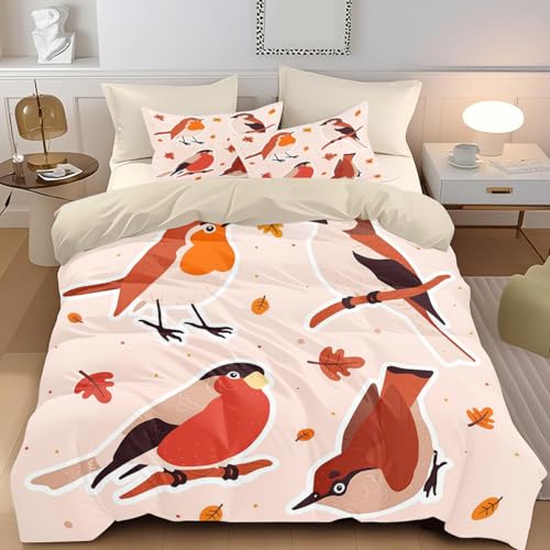 NDXRWDZR Bettwäsche 200x220 Vogel Bettwäsche-Set mit Reißverschluss Schließung für Erwachsene Kinder Weicher Atmungsaktive Mikrofaser Bettbezug + 2 Kopfkissenbezug 80x80 cm NDXRWDZR Bettwäsche 200x220 Vogel Bettwäsche-Set mit Reißverschluss Schließung für Erwachsene Kinder Weicher Atmungsaktive Mikrofaser Bettbezug + 2 Kopfkissenbezug 80x80 cm von NDXRWDZR