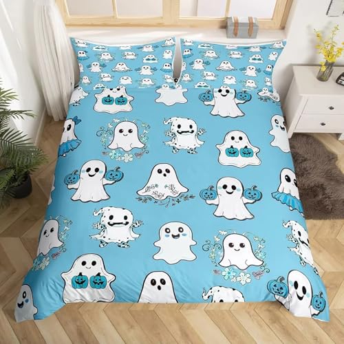 NDXRWDZR Bettwäsche 220x240 Blauer Geist Bettwäsche-Set mit Reißverschluss Schließung für Erwachsene Kinder Weicher Atmungsaktive Mikrofaser Bettbezug + 2 Kopfkissenbezug 80x80 cm NDXRWDZR Bettwäsche 220x240 Blauer Geist Bettwäsche-Set mit Reißverschluss Schließung für Erwachsene Kinder Weicher Atmungsaktive Mikrofaser Bettbezug + 2 Kopfkissenbezug 80x80 cm von NDXRWDZR