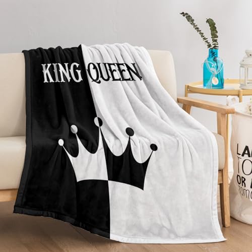 NDXRWDZR Kuscheldecke Schwarz-WeißE Krone Kuscheldecke Flauschig als Geschenke für Frauen Männer Extra Weich Warm Decke als Sofaüberwurf Tagesdecke oder Wohnzimmerdecke - 100 x 150 cm NDXRWDZR Kuscheldecke Schwarz-WeißE Krone Kuscheldecke Flauschig als Geschenke für Frauen Männer Extra Weich Warm Decke als Sofaüberwurf Tagesdecke oder Wohnzimmerdecke - 100 x 150 cm von NDXRWDZR