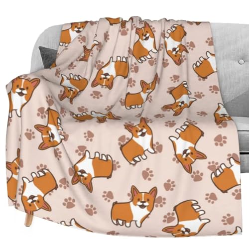 NDXRWDZR Kuscheldecke SüßEr Corgi Kuscheldecke Flauschig als Geschenke für Frauen Männer Extra Weich Warm Decke als Sofaüberwurf Tagesdecke oder Wohnzimmerdecke - 220 x 240 cm NDXRWDZR Kuscheldecke SüßEr Corgi Kuscheldecke Flauschig als Geschenke für Frauen Männer Extra Weich Warm Decke als Sofaüberwurf Tagesdecke oder Wohnzimmerdecke - 220 x 240 cm von NDXRWDZR