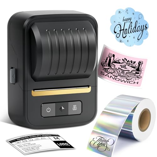 NDYIN N20 Label Maker Machine with Tape Bluetooth Label Maker Portable Label Printer for Small Business Inkess Thermal Label Maker for Home, Kitchen, School, Office NDYIN N20 Label Maker Machine with Tape Bluetooth Label Maker Portable Label Printer for Small Business Inkess Thermal Label Maker for Home, Kitchen, School, Office von NDYIN