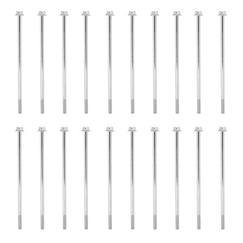 20pcs Hex Flansch Langer Bolzengenerator Rotor -Statorschraube M6x155 Fischerei Aquakultur Forstwirtschaft Haus Renovierung von NDiyueAa