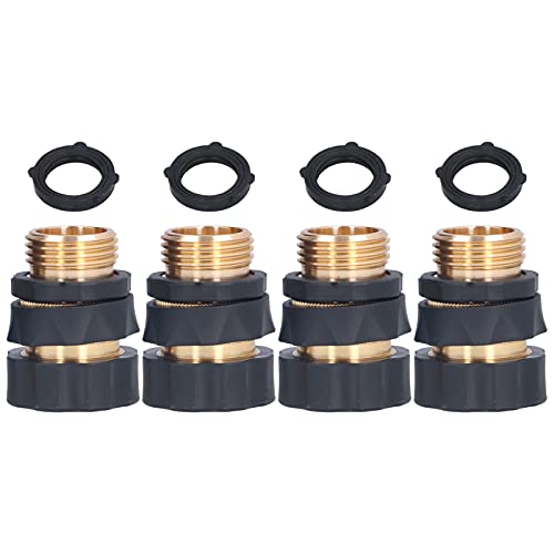 4Set Universal Schlauch Schnelle Anschlüsse mit Dichtungen Messingadapter -Anschlüsse für Gartenbewässerung von NDiyueAa