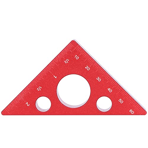Aluminiumlegierung dreieckiger Lineal Glatthöhe Lineal DIY Holzbearbeitungswerkzeug Heimhandwerkzeug von NDiyueAa