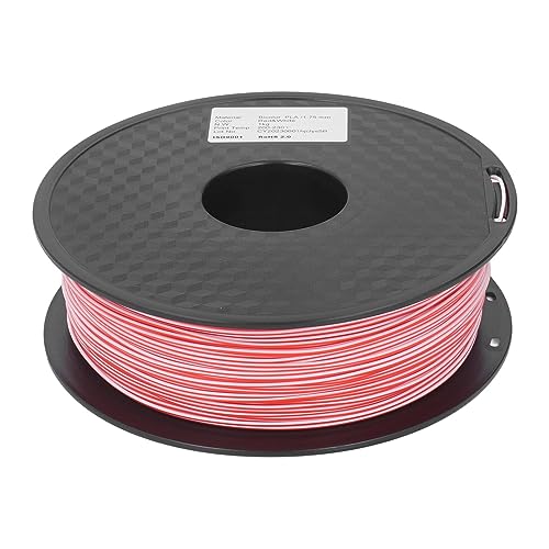 Für PLA, für 3D-Drucker Filament, 1,75mm, Rot Weiß Doppel farbe, Verbrauchs material, für Modell DIY Für PLA, für 3D-Drucker Filament, 1,75mm, Rot Weiß Doppel farbe, Verbrauchs material, für Modell DIY von NDiyueAa