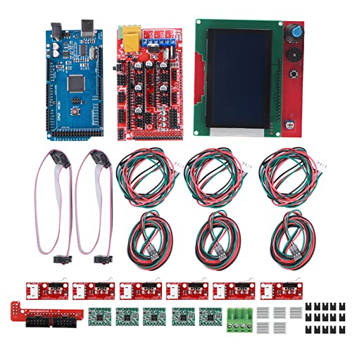 Für Repraping für 3D -Drucker -Kit Ramps 1.4 12864 Controller + A4988 Chip -Board -Teile von NDiyueAa