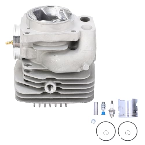NDiyueAa 56mm Zylinderkolben -Kit -Ersatzteile für K960 K970 Kettensägen Aluminium Sparking -Stecker Druckreduzierung Ventil Zylinder Stuhlgarten -Werkzeugzubehör Zubehör von NDiyueAa