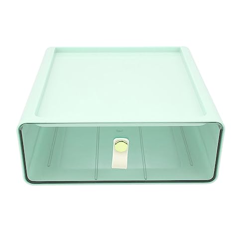 NDiyueAa Aufbewahrungsbox der Schubladenlöcher mit großer Kapazität Desktop Transparent Organizer für Bürostudententättigungen (Grün) von NDiyueAa