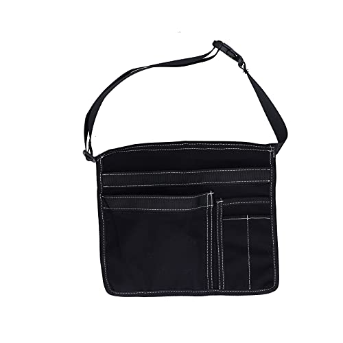 Werkzeug Taillenbeutel Leichtes Multi -Taschen -Oxford -Stoff Taille Werkzeugbeutel Garten Klettern im Freien (Schwarz) von NDiyueAa