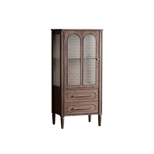 NEBE Weinkühlschrank 60x40x128cm Haushalts-Wohnzimmer TV-Anrichte, Walnuss Landliches Vitrinenschrank, Geeignet für Bars und Küchen Weinregal NEBE Weinkühlschrank 60x40x128cm Haushalts-Wohnzimmer TV-Anrichte, Walnuss Landliches Vitrinenschrank, Geeignet für Bars und Küchen Weinregal von NEBE