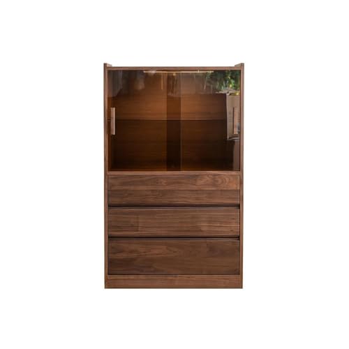 NEBE Weinkühlschrank 80 x 40 130 cm Walnuss-Wohnzimmergeschirr-Aufbewahrung, kann zur Weinpräsentation verwendet Werden, Küchenglas-Aufbewahrungsmöbel Weinregal NEBE Weinkühlschrank 80 x 40 130 cm Walnuss-Wohnzimmergeschirr-Aufbewahrung, kann zur Weinpräsentation verwendet Werden, Küchenglas-Aufbewahrungsmöbel Weinregal von NEBE