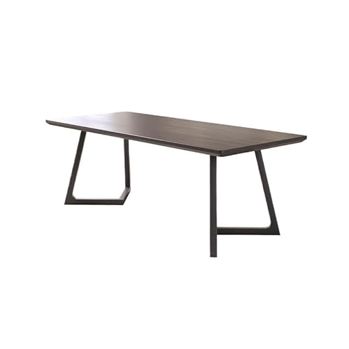 Schreibtische Minimalistischer schwarzer Schreibtisch aus Massivholz, Moderne Computer-Werkbank for das Zuhause, geeignet for Unternehmen, Arbeitsplätze, Cafés Desk(180x80x73cm) von NEBE