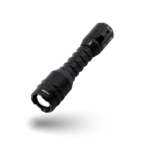 NEBO Davinci 800-800 Lumen Wiederaufladbare Wasserdichte LED-Taschenlampe - Mit Powerbank-Funktion und einstellbarem Zoom, Schwarz von NEBO