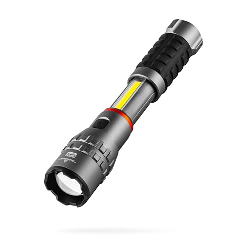 NEBO Slyde King 4K - 4000 Lumen wiederaufladbare Taschenlampe & 1000 Lumen Arbeitslicht - 7 Lichtmodi & Magnetfuß von NEBO