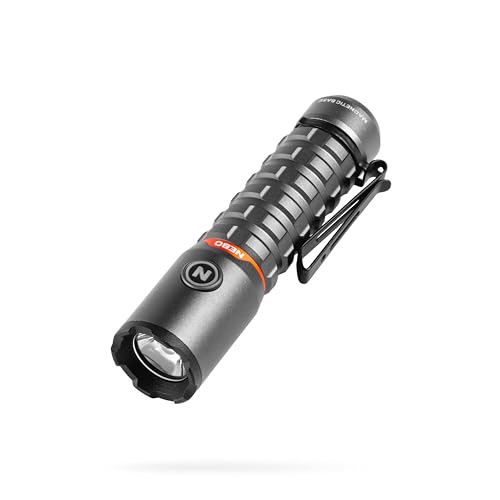 NEBO Torchy 2K Taschenlampe & Arbeitsleuchte - USB-C Wiederaufladbare Camping- & Arbeitstaschenlampe mit 5 Lichtmodi - Bis zu 30 Stunden Betriebsdauer - Abnehmbarer Taschenclip - Wasserfest von NEBO