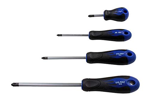 US PRO Tools 4-teiliges Schraubendreher-Set JIS ph1,2,3-1616 von NECALON
