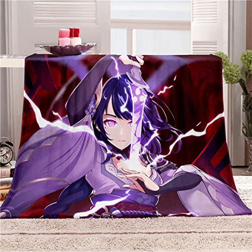 NECEHY Genshin Impact Decke Sofa Kuscheldecke Venti,Anime-Spiel Charaktere Nickerchen Decke Weicher Flanell Schlafkomfort Quilt Heimtextilien All Seasons für Schlafsofa Couch,A-1073,150 * 200CM von NECEHY