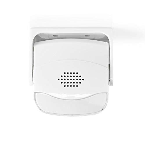 Bewegungsmelder Alarm - Batteriebetrieben - 3X AAA/LR03-80 dB - Detektorreichweite: 1.10 m - Detektorwinkel: 10 ° - Decke/Wand - Weiss von NEDIS