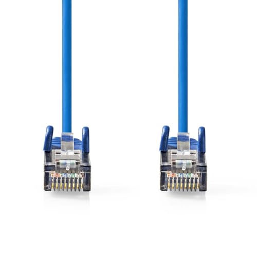 CAT5e-Netzwerkkabel - SF/UTP - RJ45 Stecker - RJ45 Stecker - 20.0 m - Rund - PVC - Blau - Label von NEDIS