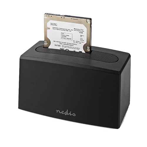 Festplatten-Dockingstation - USB 3.2 Gen1 - USB Type-A - 1 Festplatte - 2.5/3.5" - USB 3.2 Gen1 - Docking - Desktop Festplatten-Dockingstation - USB 3.2 Gen1 - USB Type-A - 1 Festplatte - 2.5/3.5" - USB 3.2 Gen1 - Docking - Desktop von NEDIS